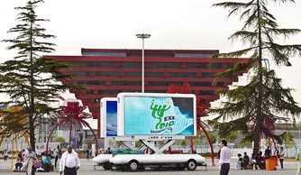 JCT was one of the officially designated supplier for LED advertising vehicle in 2010 Expo