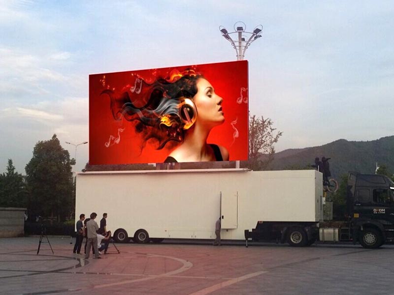  LED mobile exhibition stage truck