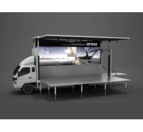 LED mobile exhibition stage truck