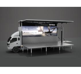 LED mobile exhibition stage truck