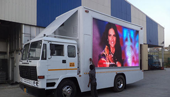 Mobile LED display screen Van
