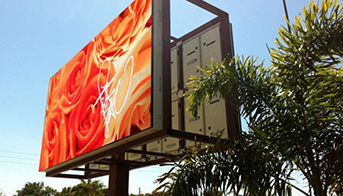 What is advantage for large outdoor LED display boards?