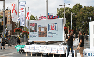 Geolocation marketing of mobile LED billboard