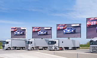 Outdoor big screen truck