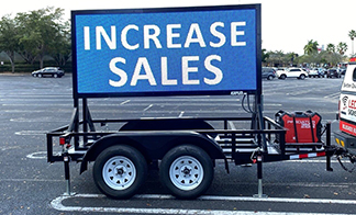 Mobile led signs for advertising