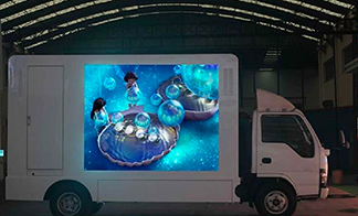 Mobile LED Van with Folding Stage