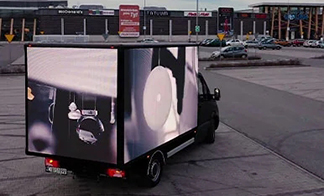 Installation mobile led van