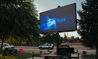 Flexible use of mobile led display