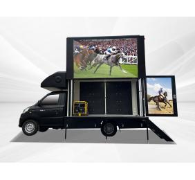 5m long mobile LED advertising truck with 3 sides screen