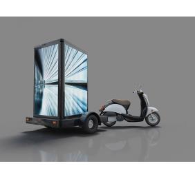 Scooter advertising trailer