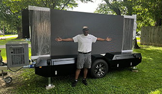 LED trailers are very popular with our customers in the US market
