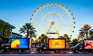 Digital LED billboard truck