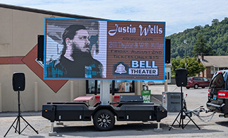 LED screen trailer in the streets of the United States sales promotion