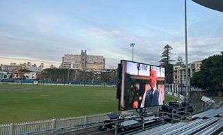 LED screen trailers are emerging at sporting events