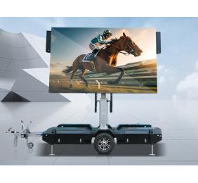 Outdoor mobile LED screen trailer