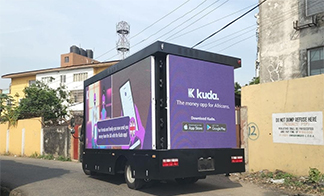 JCT LED advertising truck shines in the African market
