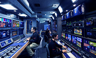Streaming video on mobile tv truck
