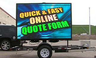 Interactive LED Car Display Window Sign