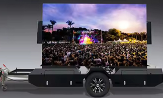 Waterproof big screen trailer