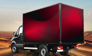 Real-Time Fault Visualization on Mobile LED Vans in Industrial Environments