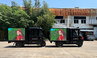 The LED Display Employment Promotion truck enhances the quality and efficiency of employment services through innovation