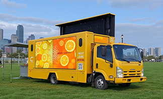 Mobile LED Vehicles for Interactive Advertising Experiences