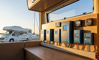 Power distribution, inverters and load balancing for large screen trucks